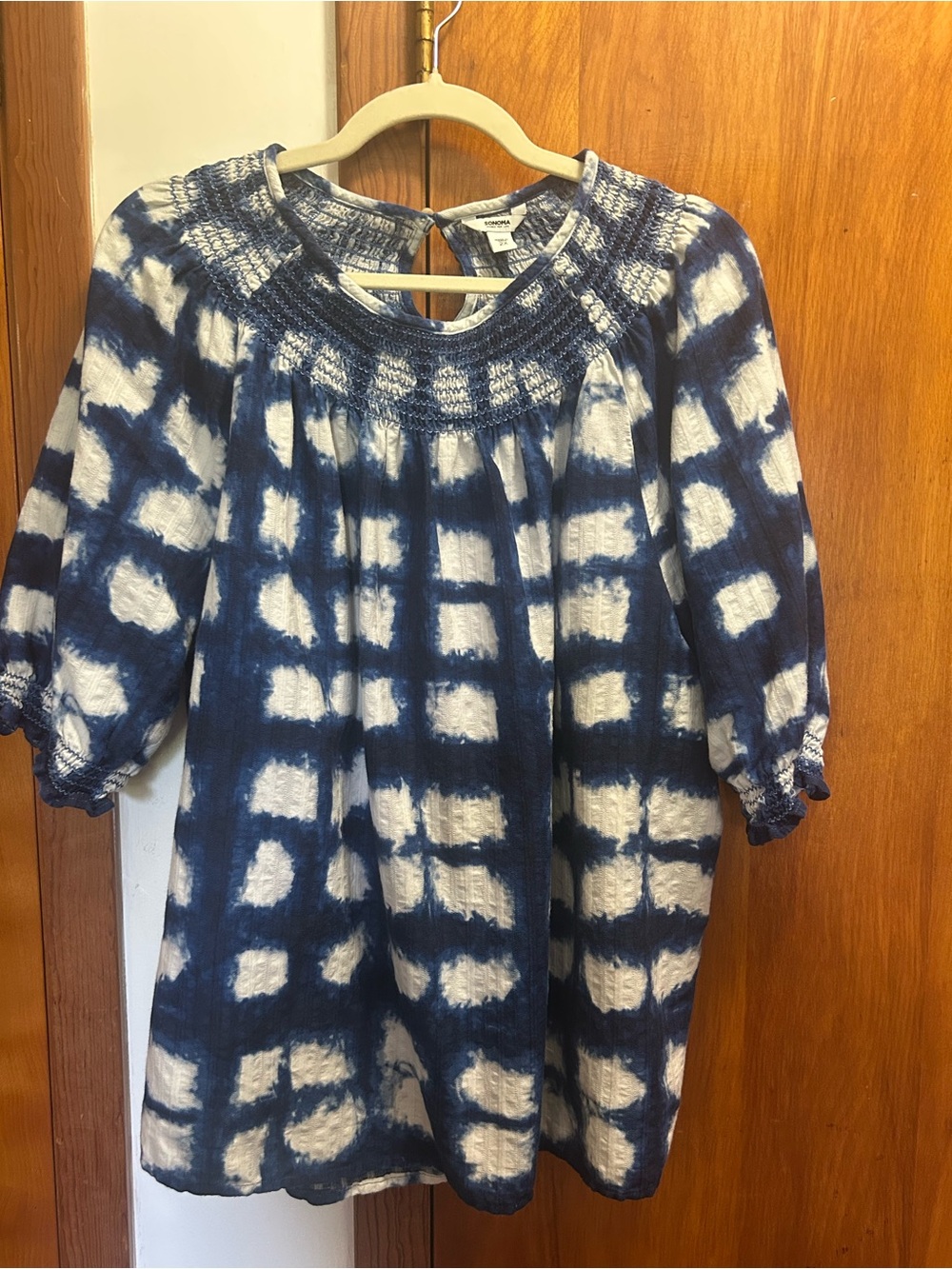Sonoma Top in Navy and White